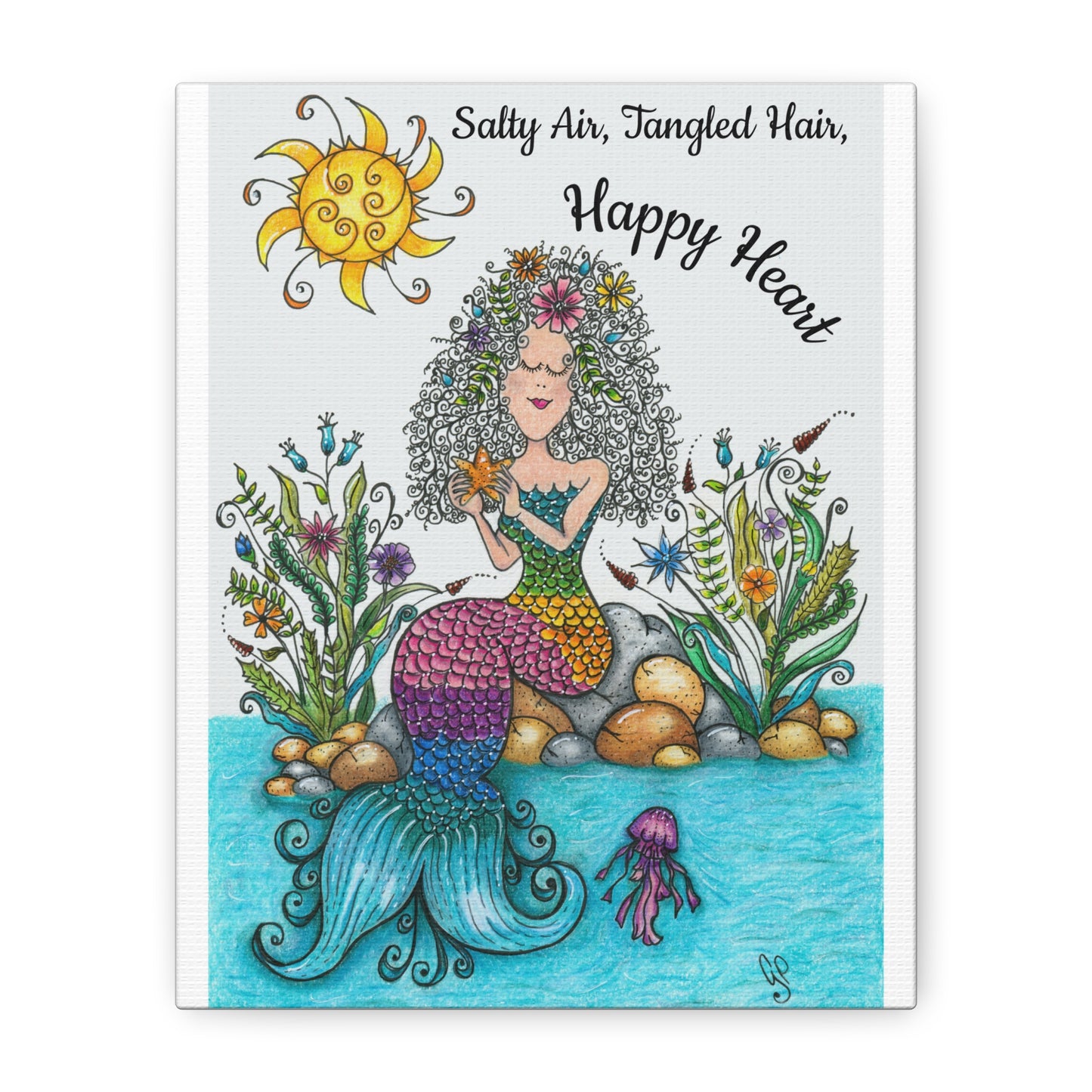 Mermaid Matte Canvas, Stretched, 1.25"