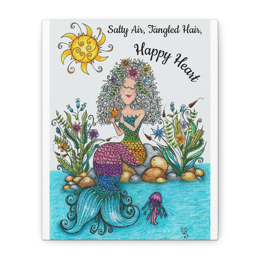 Mermaid Matte Canvas, Stretched, 1.25"