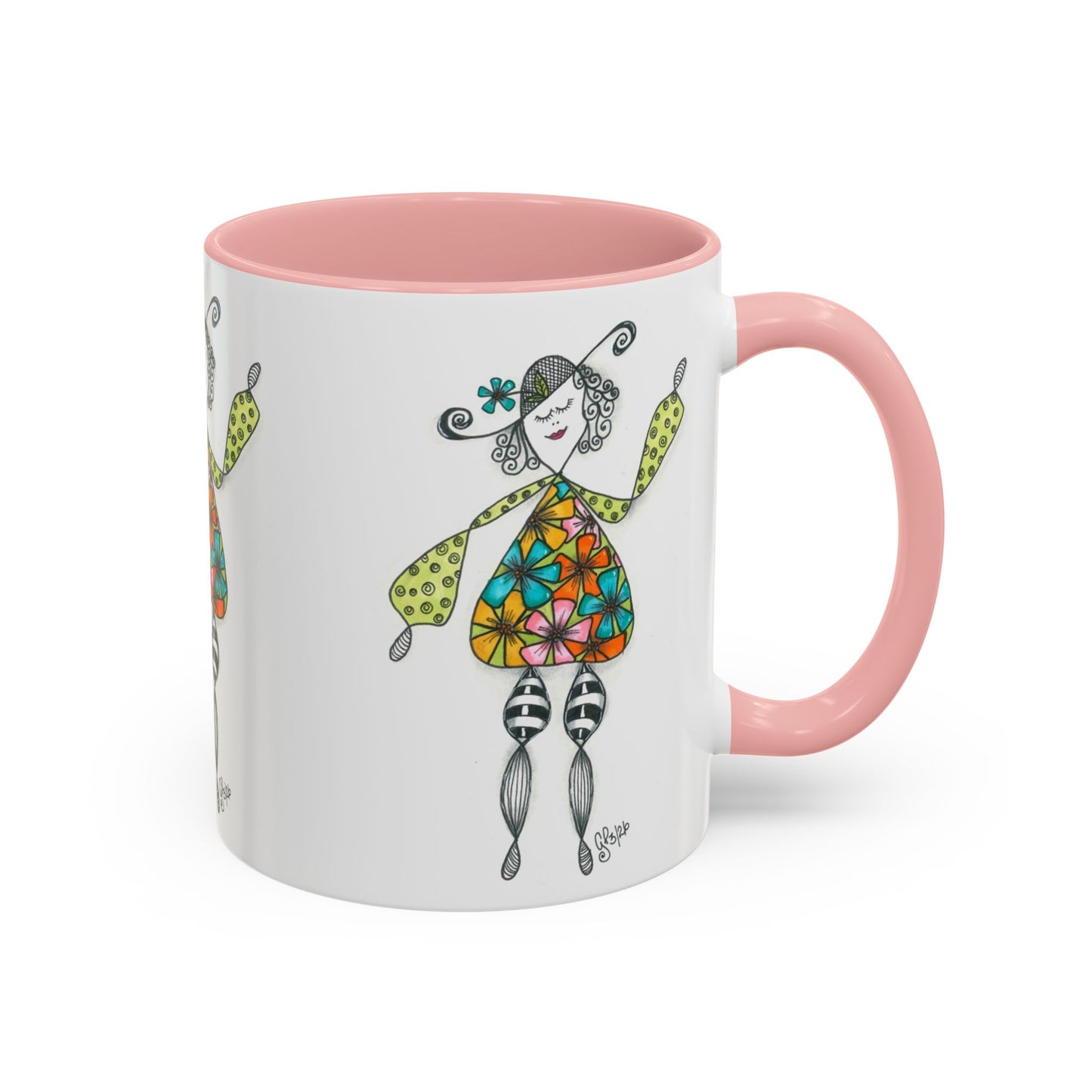 Carefree and Fancy Coffee Mug (11, 15oz)