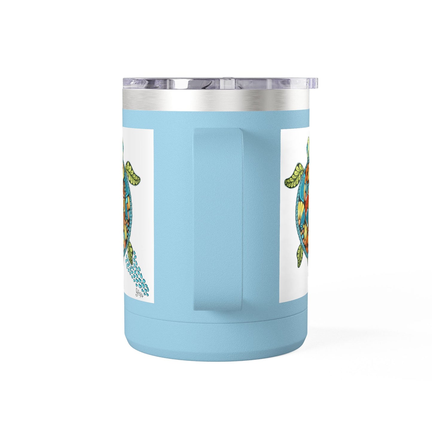 Sea Turtle Coffee Mug Tumbler, 15oz