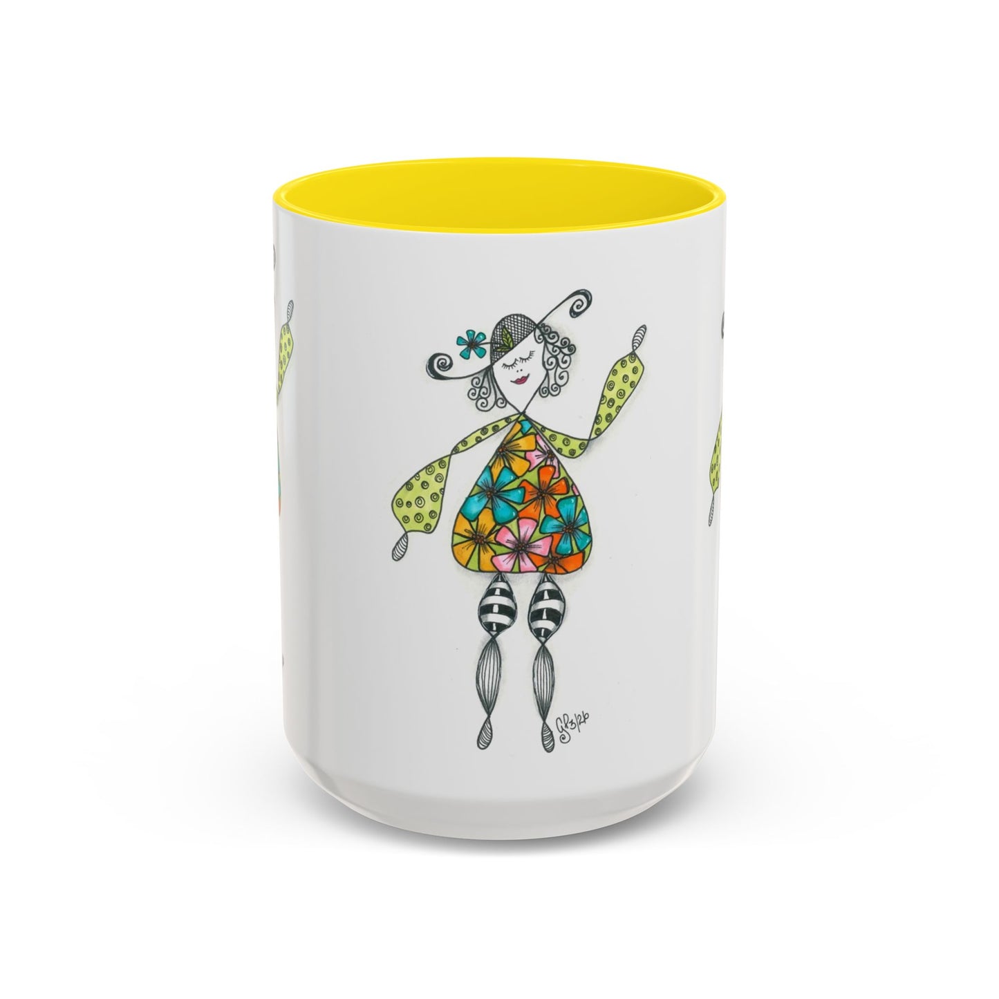 Carefree and Fancy Coffee Mug (11, 15oz)