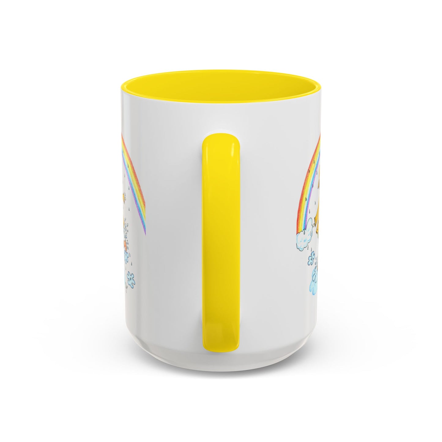 Dancing In The Rain Accent Coffee Mug (11, 15oz)