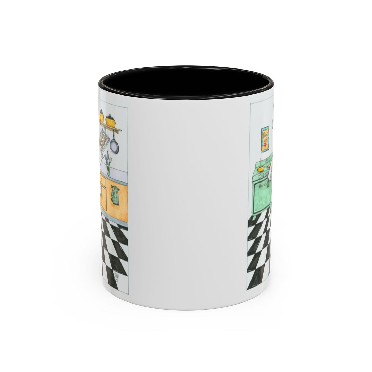 She Bakes! Accent Coffee Mug (11, 15oz)