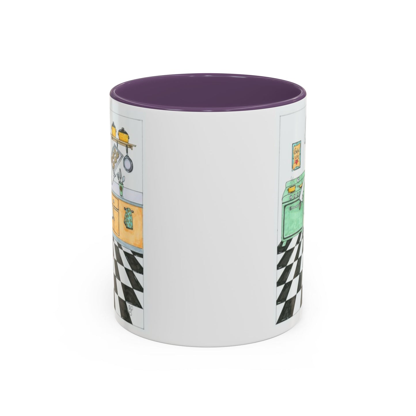 She Bakes! Accent Coffee Mug (11, 15oz)