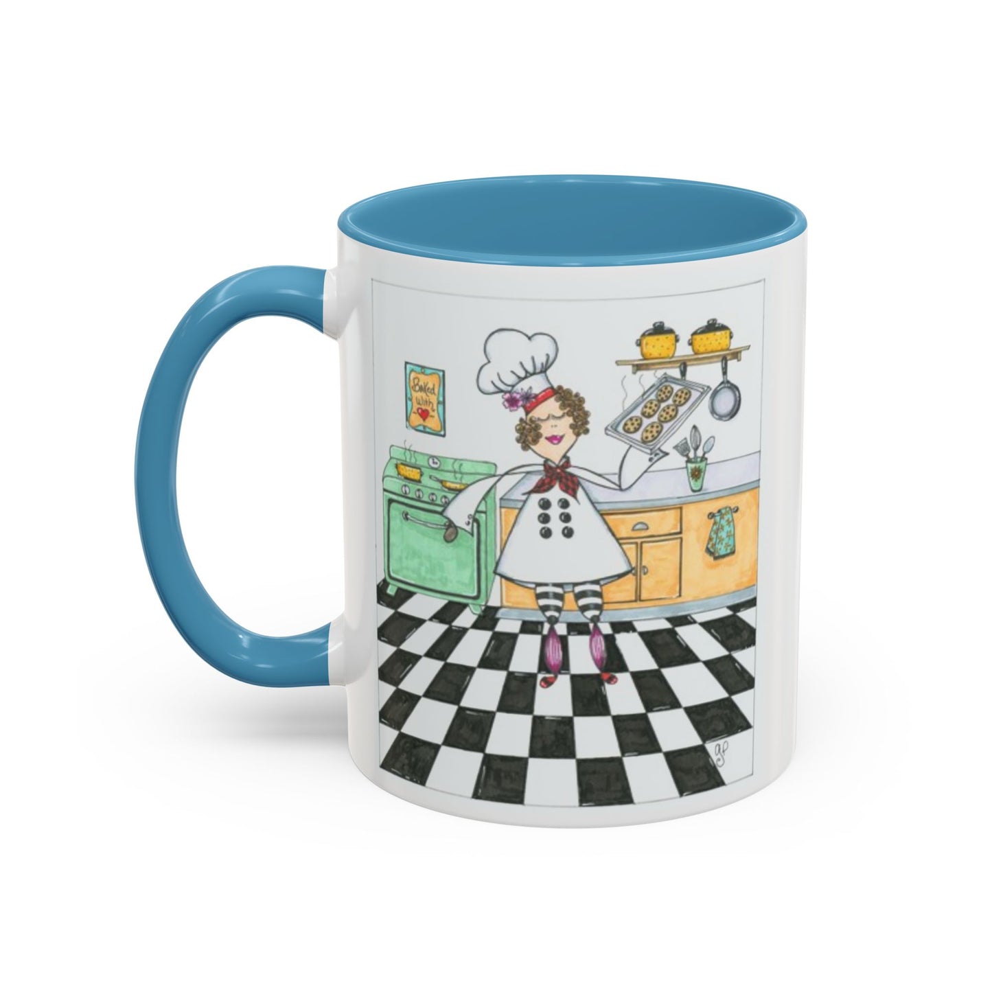 She Bakes! Accent Coffee Mug (11, 15oz)