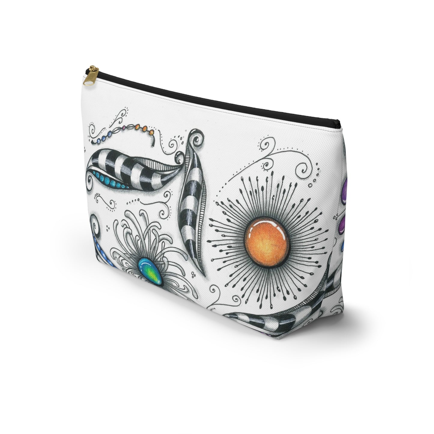 Whimsical Zen Accessory Pouch w T-bottom