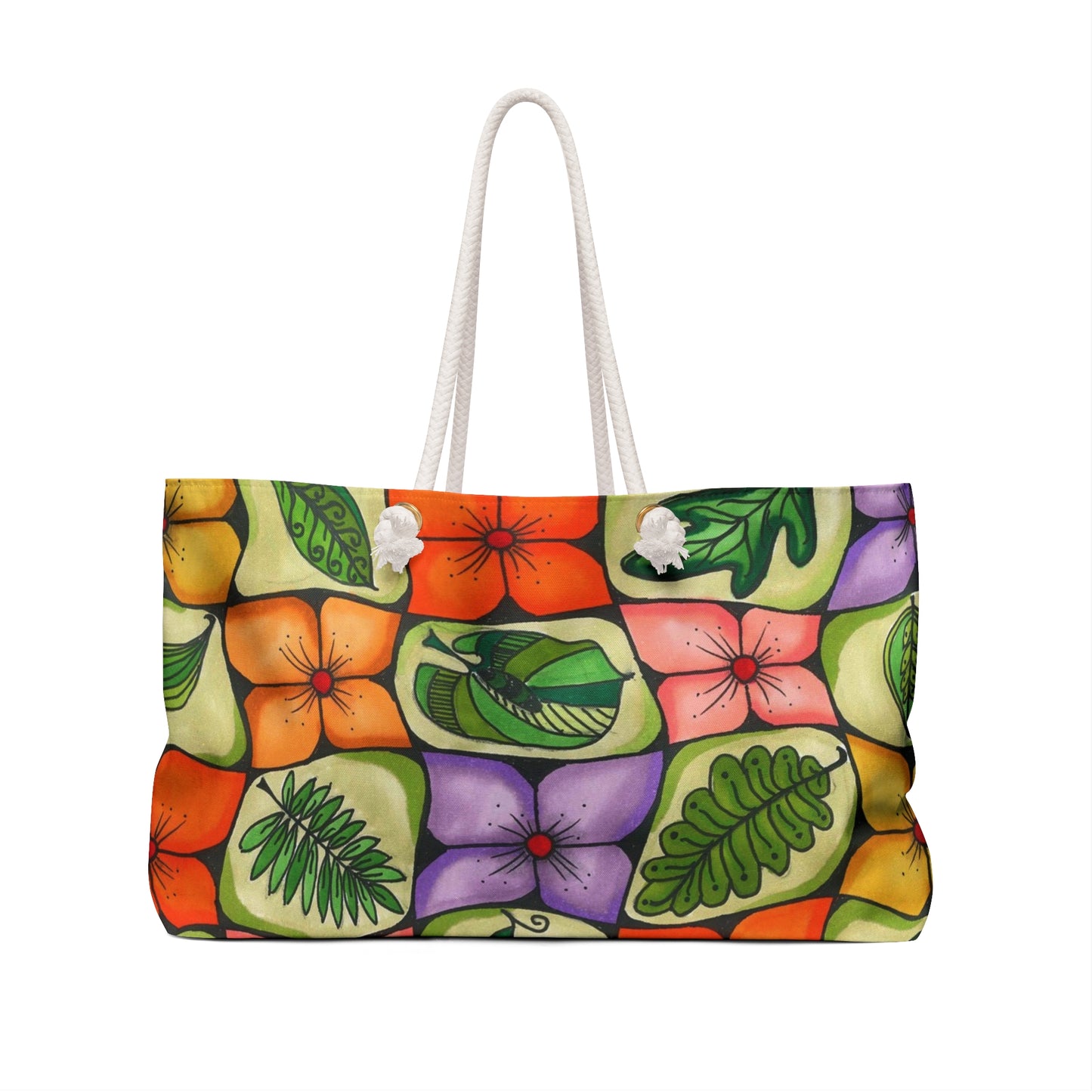 All-Over Flower Weekender Bag