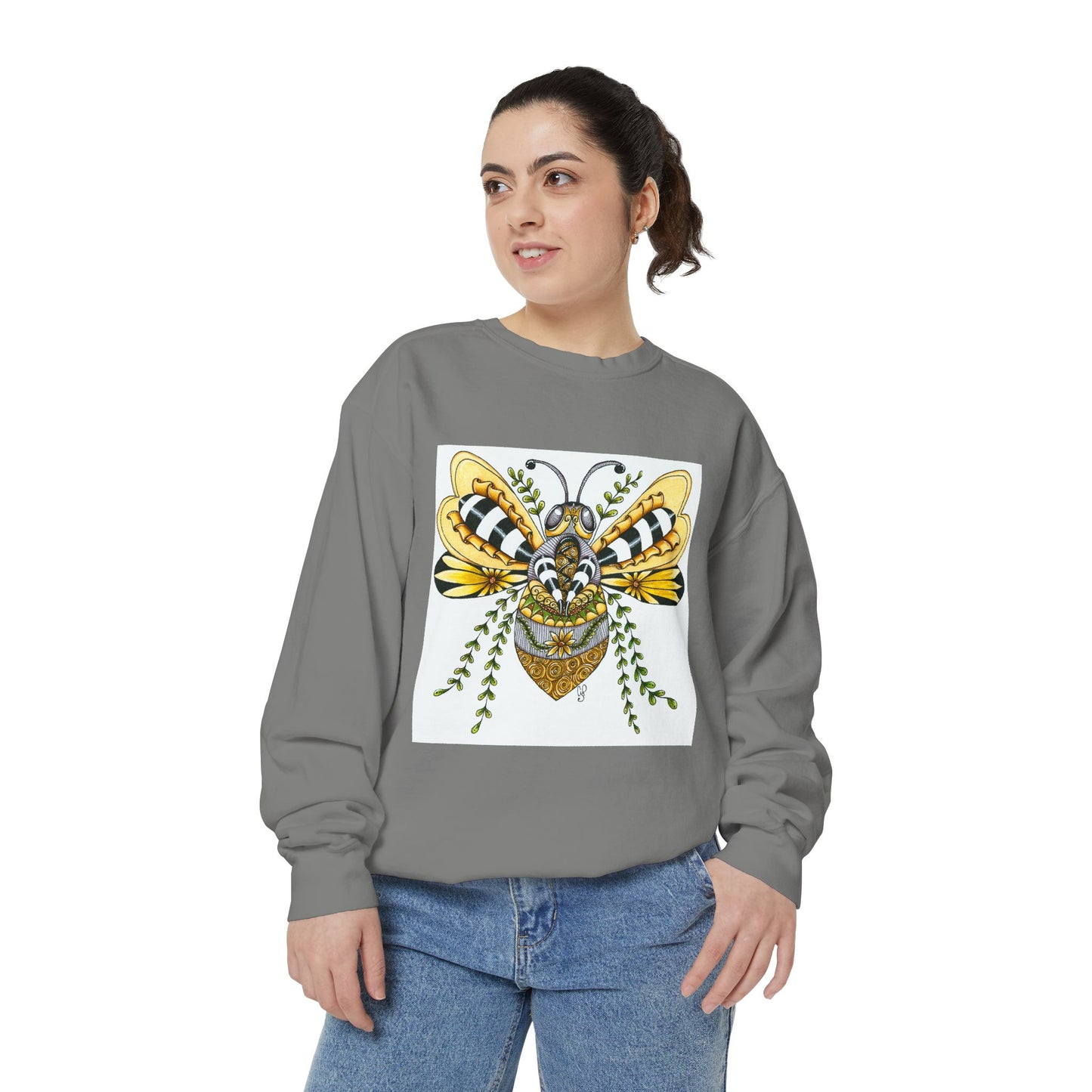 Queen Bee Garment-Dyed Sweatshirt