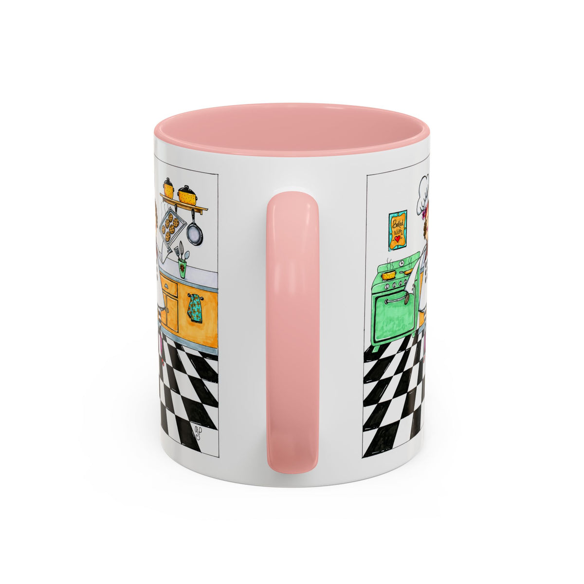 She Bakes! Accent Coffee Mug (11, 15oz)