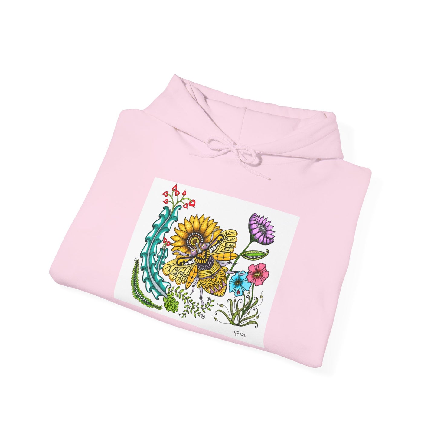Boho Bumblebee Heavy Blend™ Hooded Sweatshirt