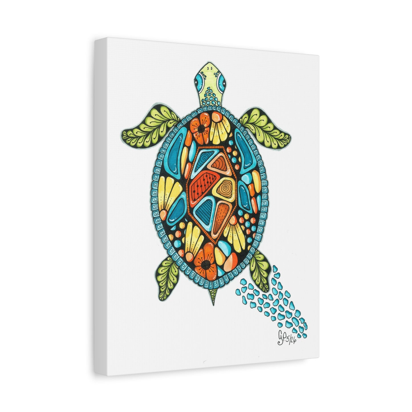 Sea Turtle Matte Canvas
