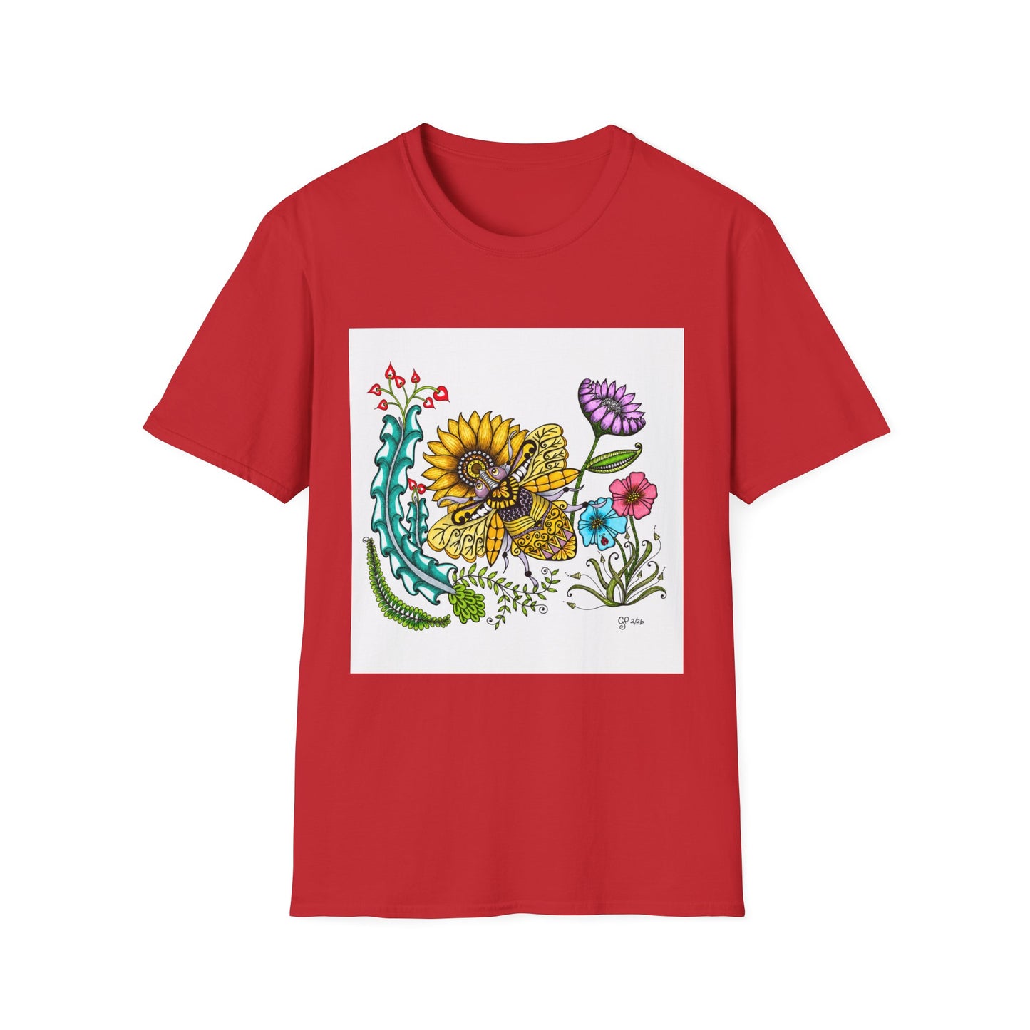 Boho Bumblebee Softstyle T-Shirt