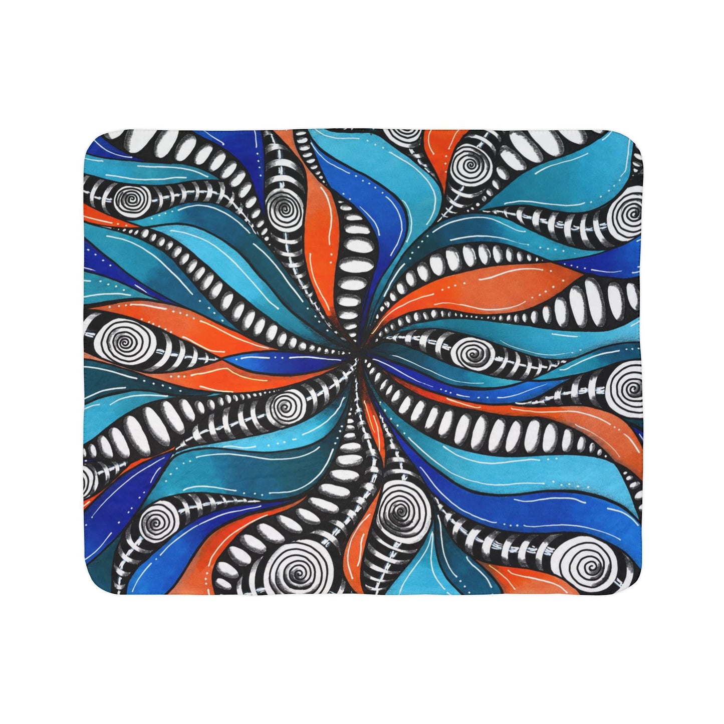 Wild Burst Fleece Sherpa Fleece Blanket