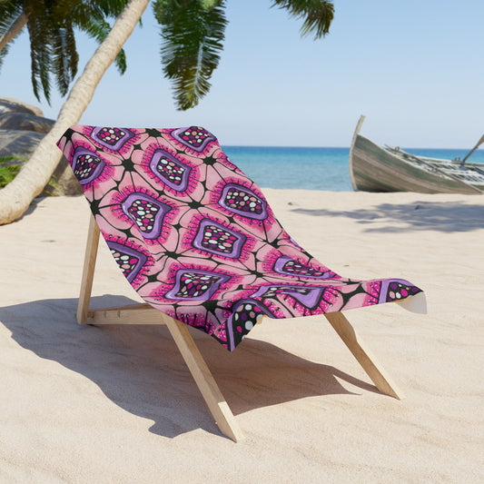 Punchy Pink Beach Towel