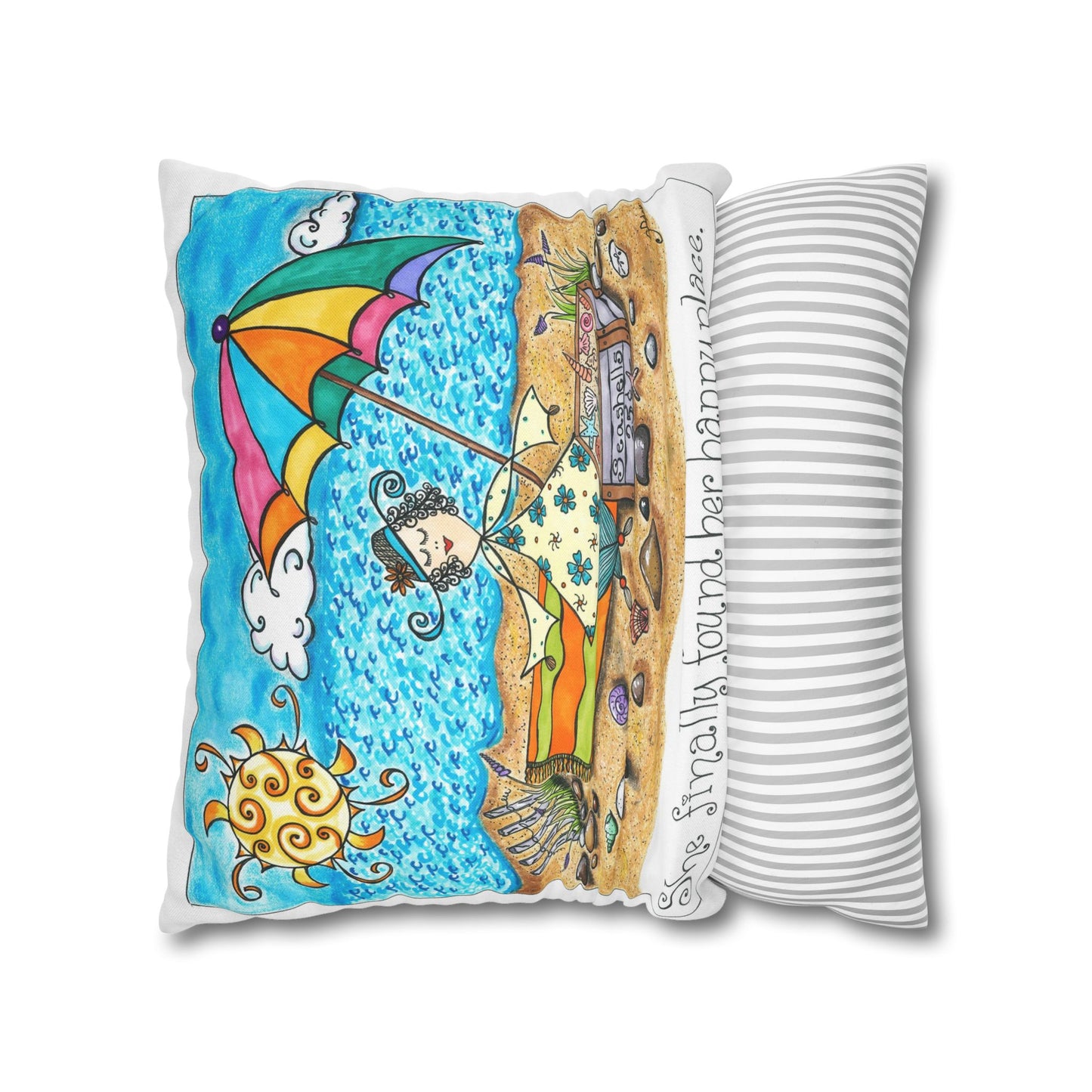 Her Happy Place Indoor Pillowcase