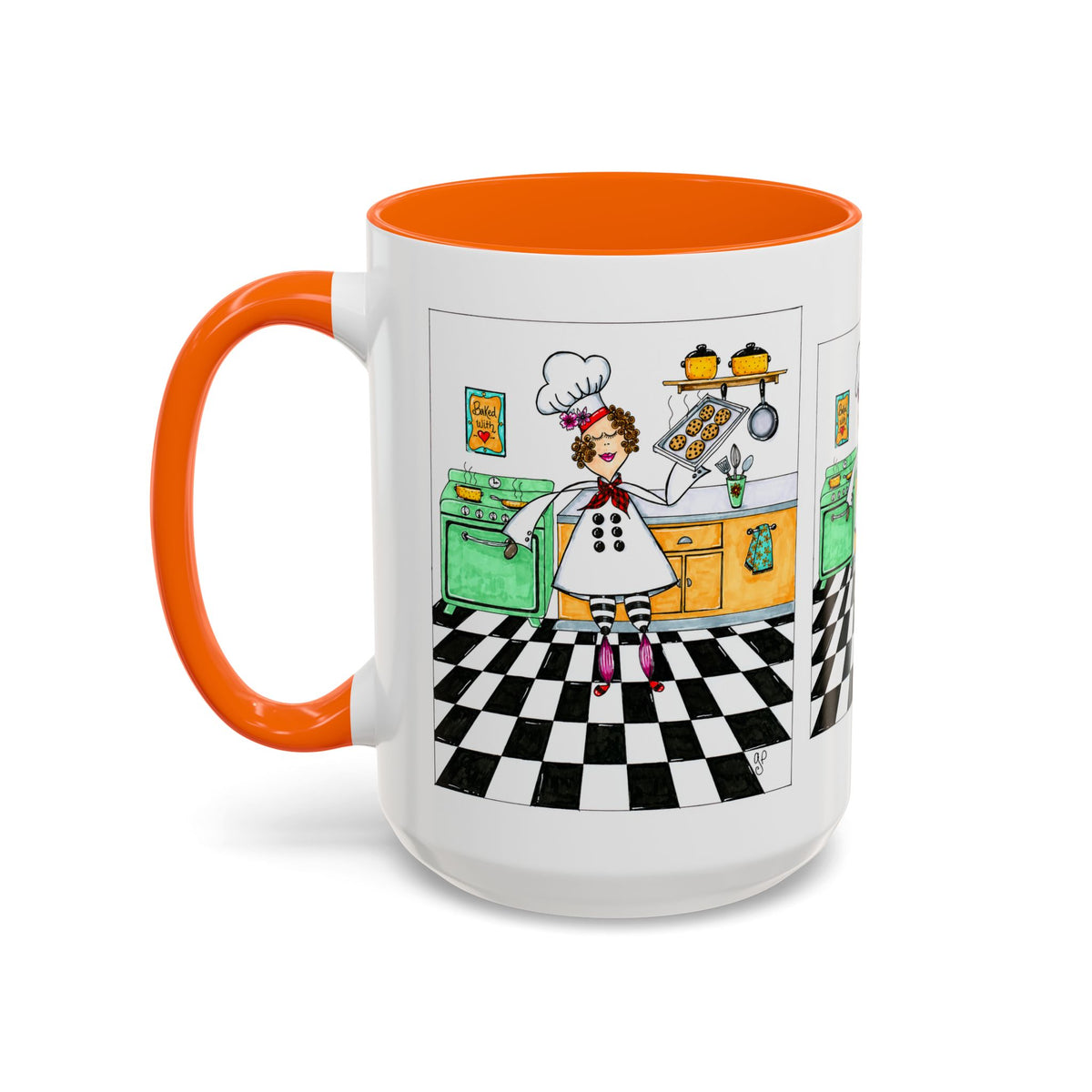She Bakes! Accent Coffee Mug (11, 15oz)