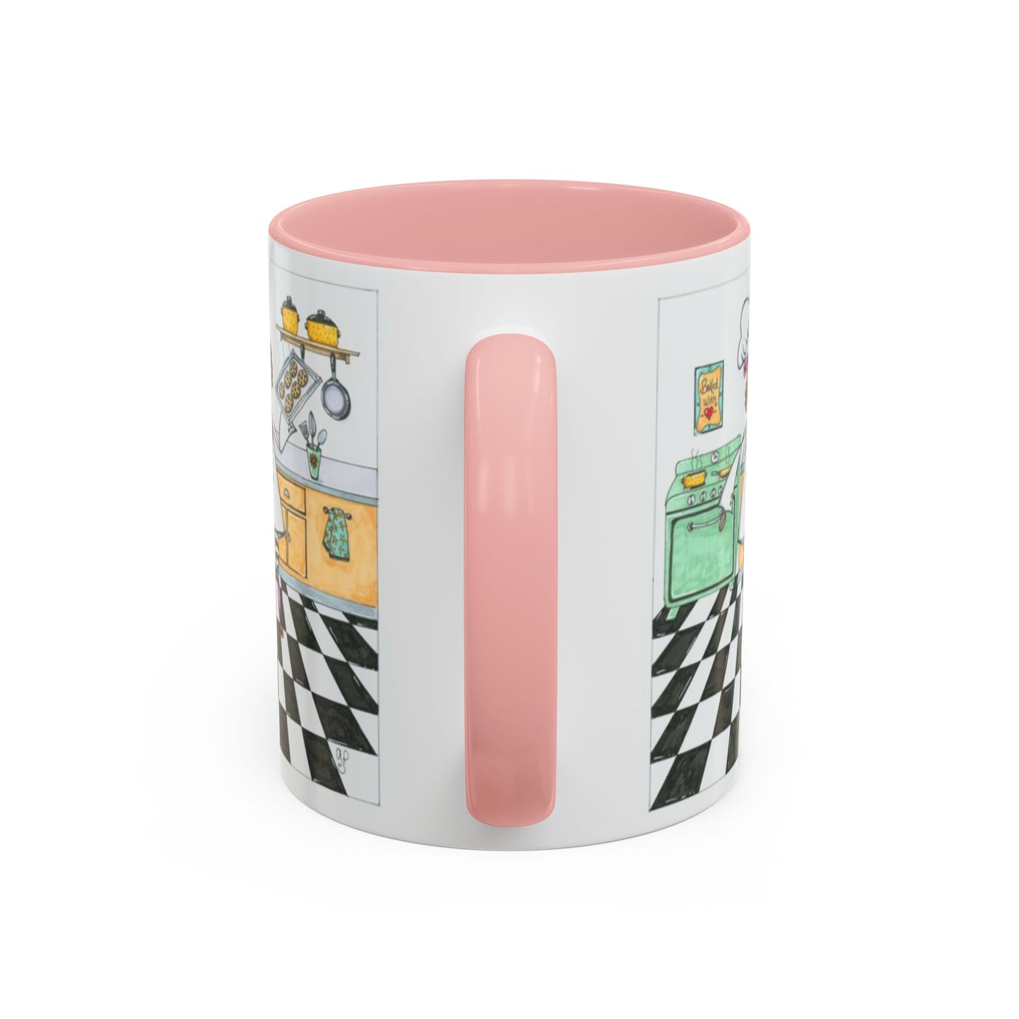 She Bakes! Accent Coffee Mug (11, 15oz)