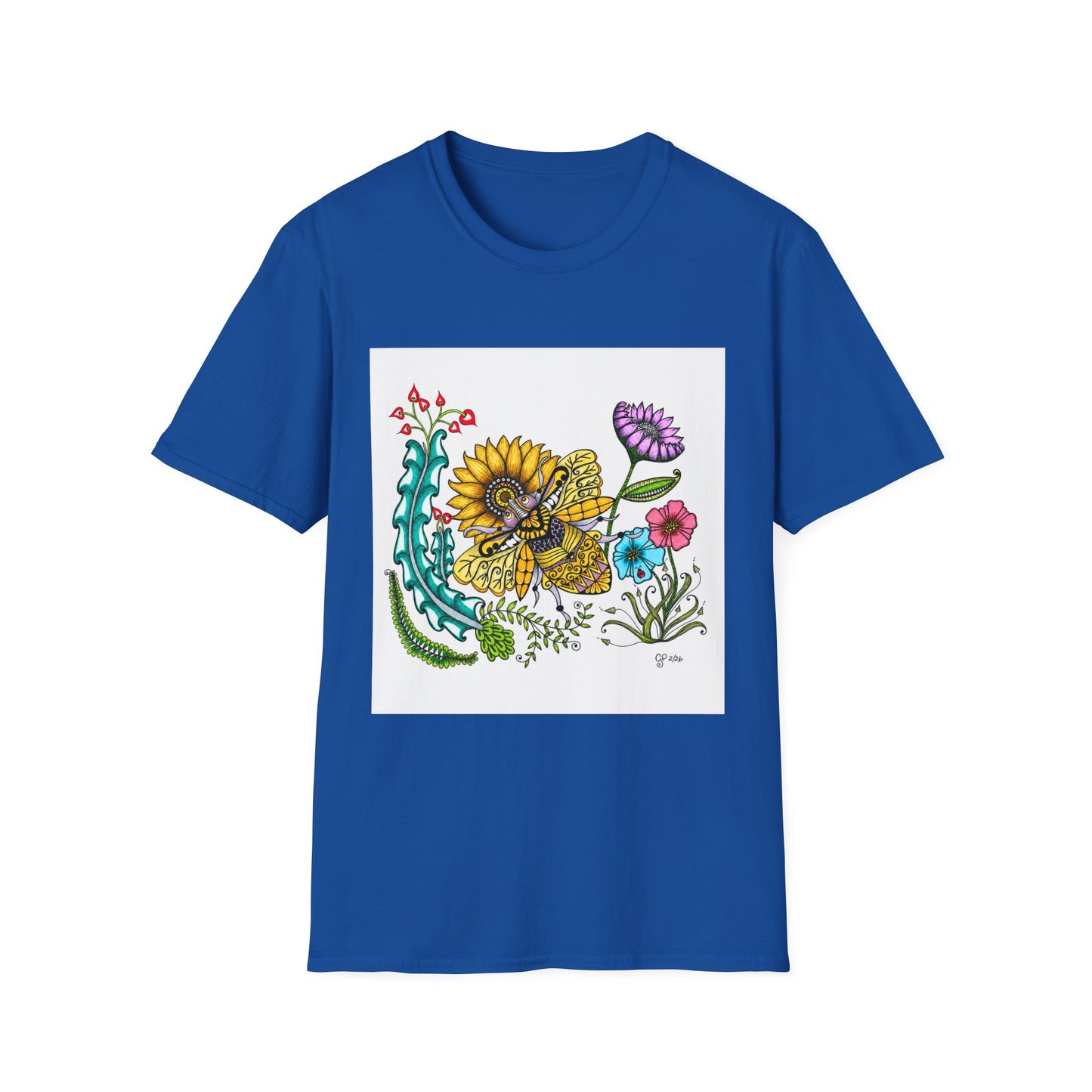 Boho Bumblebee Softstyle T-Shirt