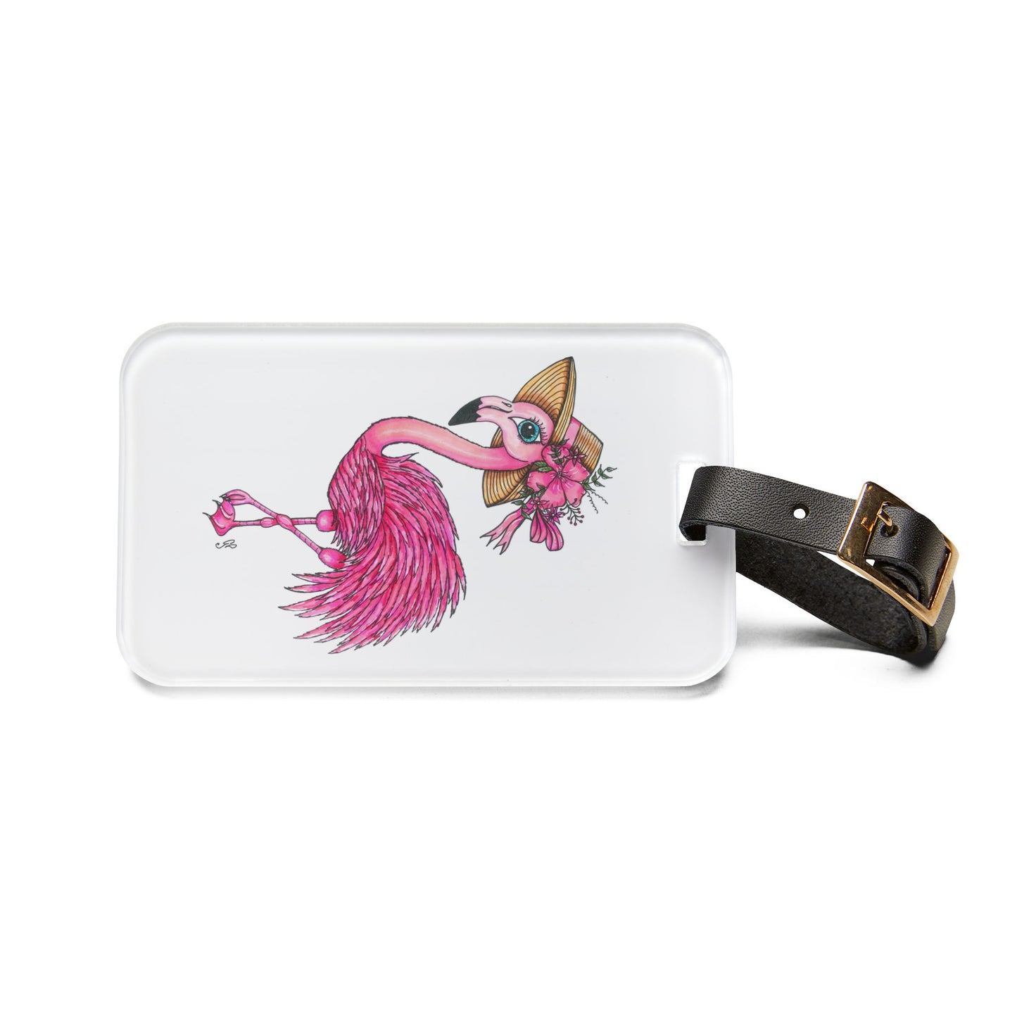 Flamingo Luggage Tag