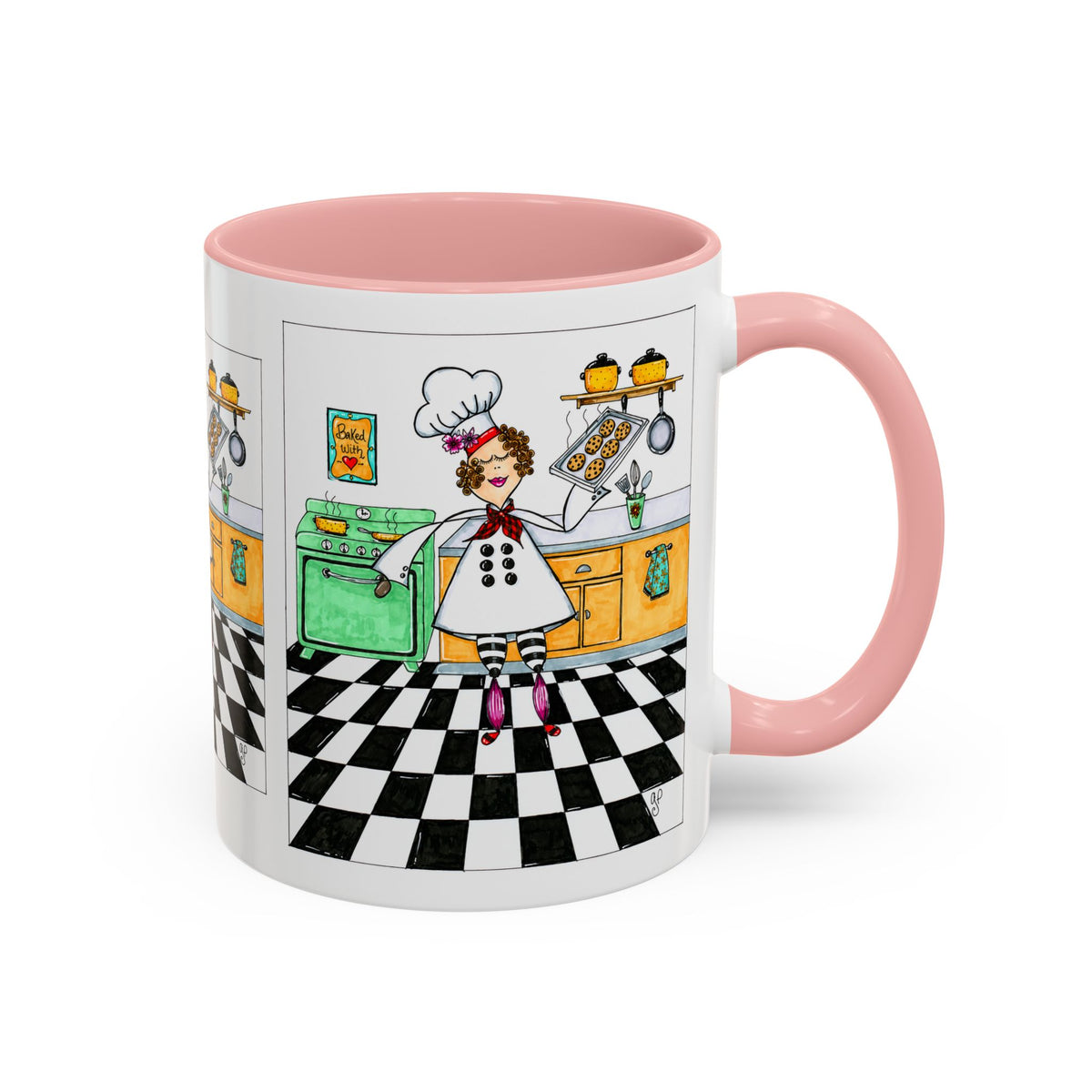 She Bakes! Accent Coffee Mug (11, 15oz)