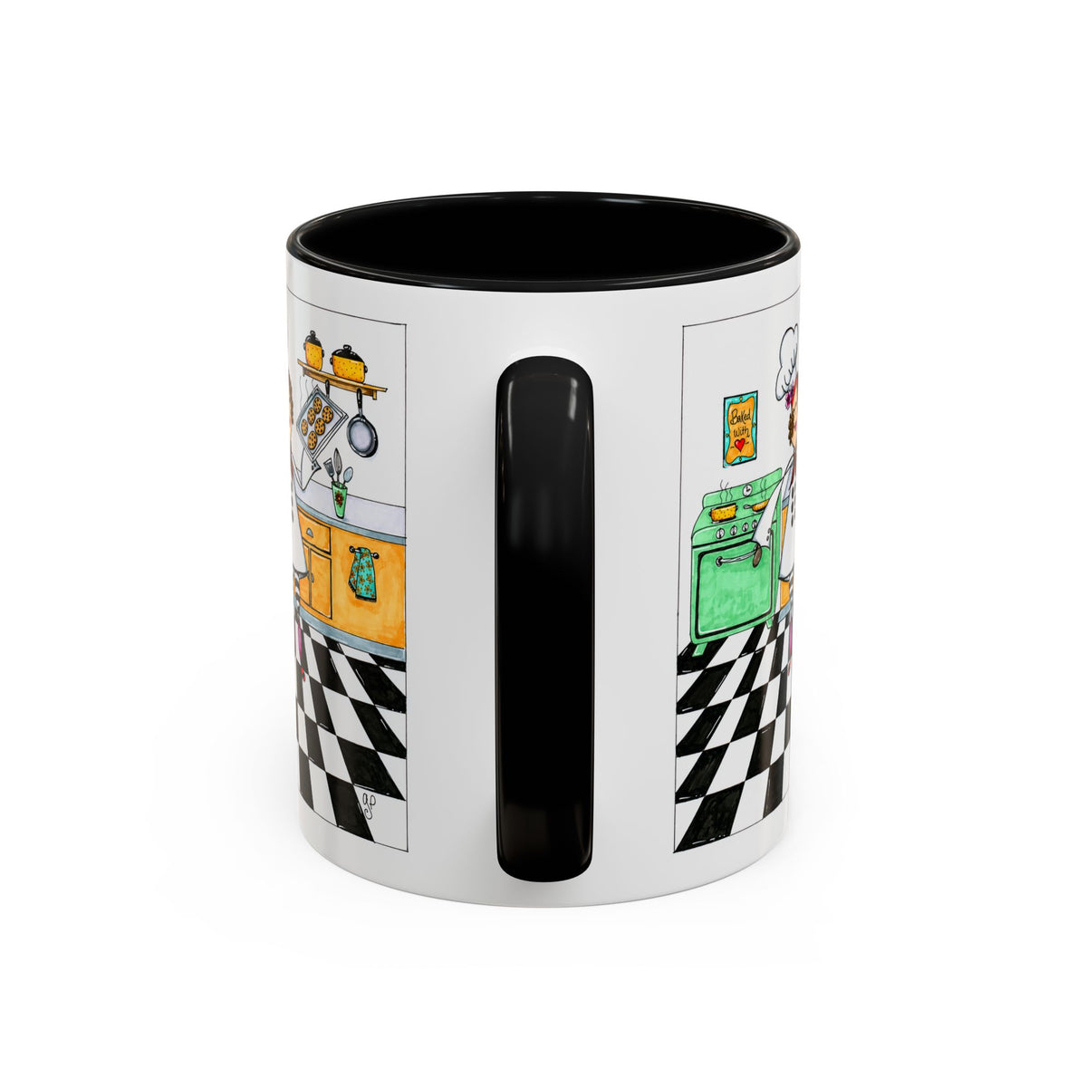 She Bakes! Accent Coffee Mug (11, 15oz)
