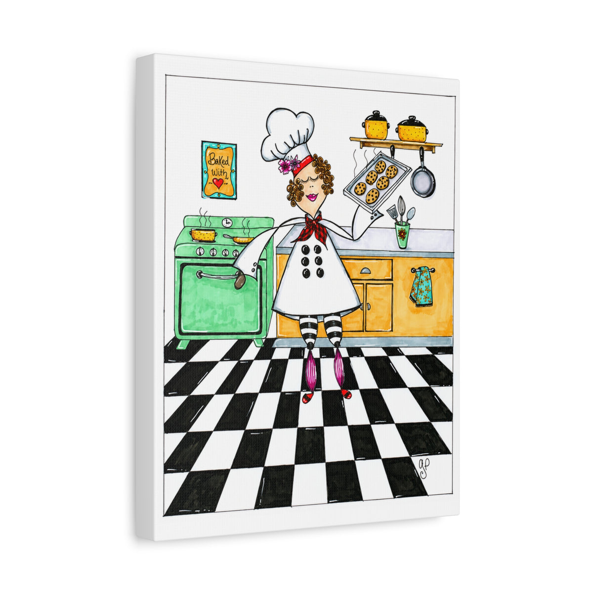 She Bakes! Matte Canvas, Stretched, 1.25"