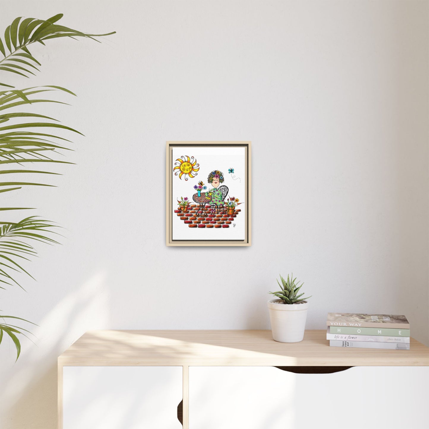 A Little Me Time Matte Canvas, Framed