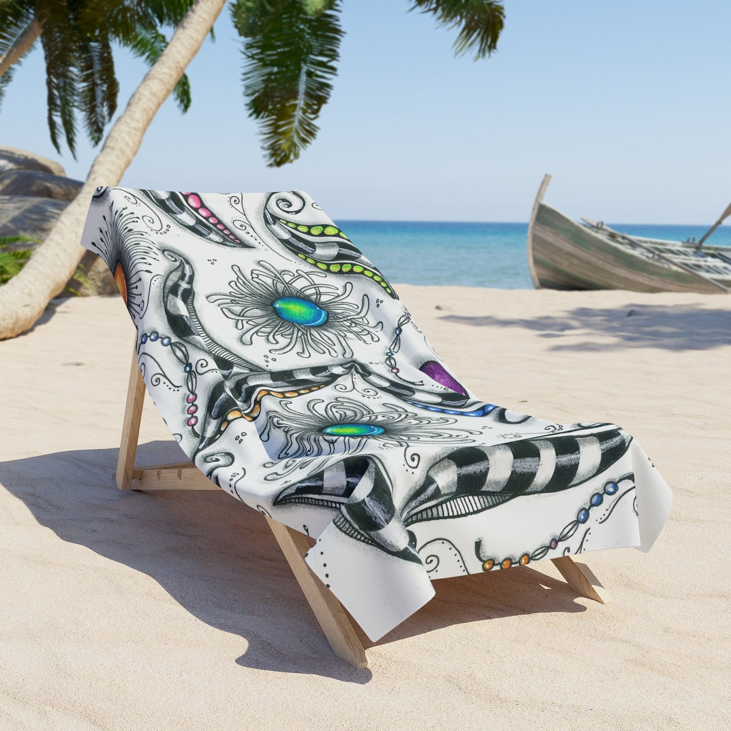 Zen Whimsy Beach Towel
