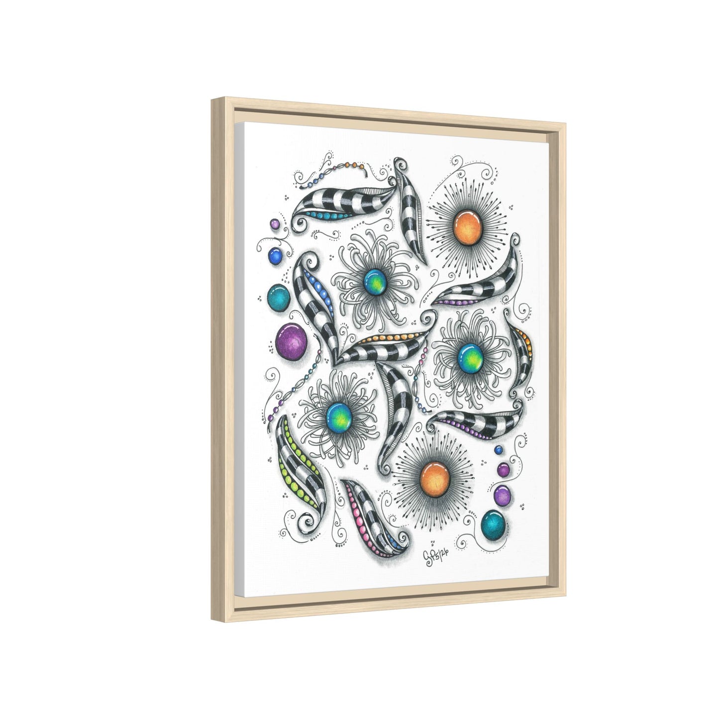 A Touch of Whimsy Matte Canvas, Framed (Multi-color)