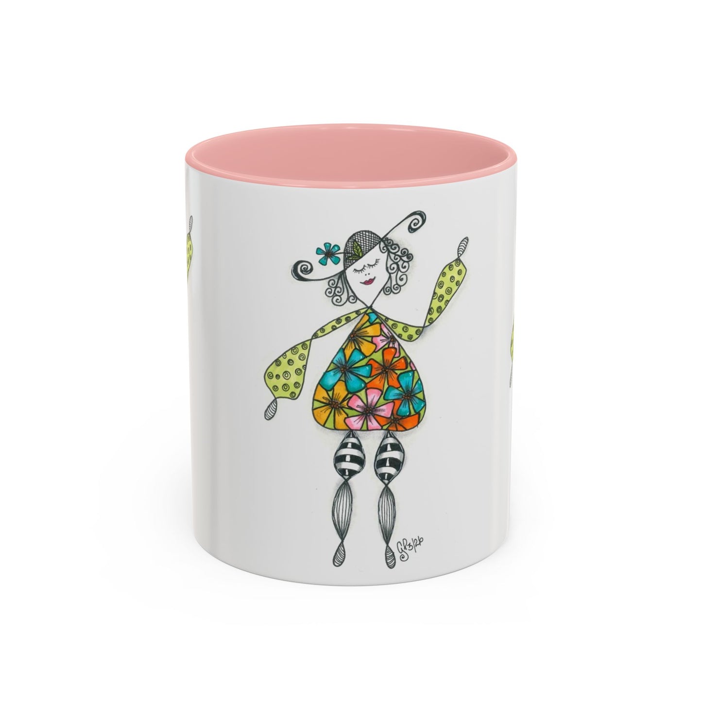 Carefree and Fancy Coffee Mug (11, 15oz)