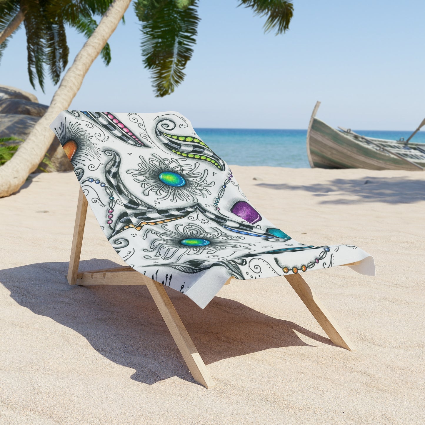 Zen Whimsy Beach Towel