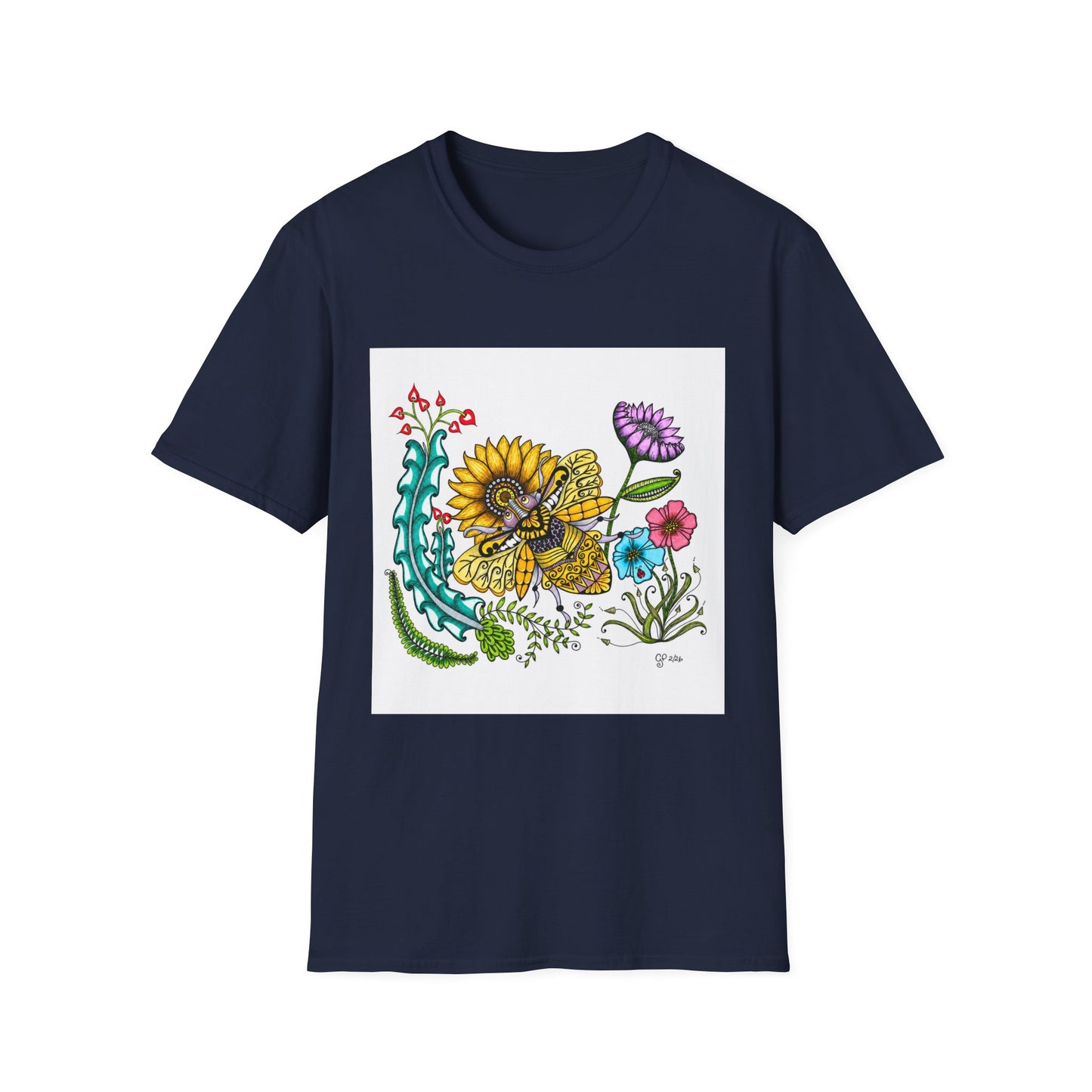 Boho Bumblebee Softstyle T-Shirt