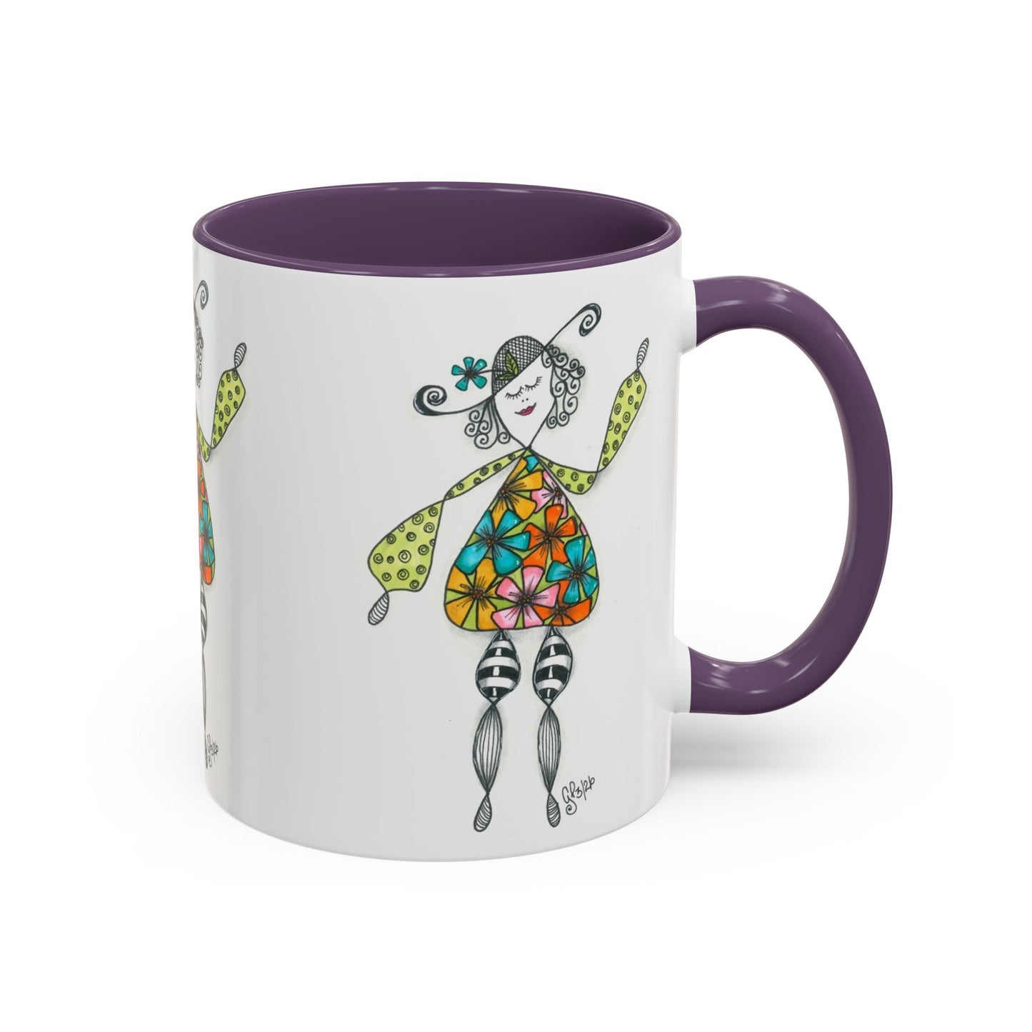 Carefree and Fancy Coffee Mug (11, 15oz)