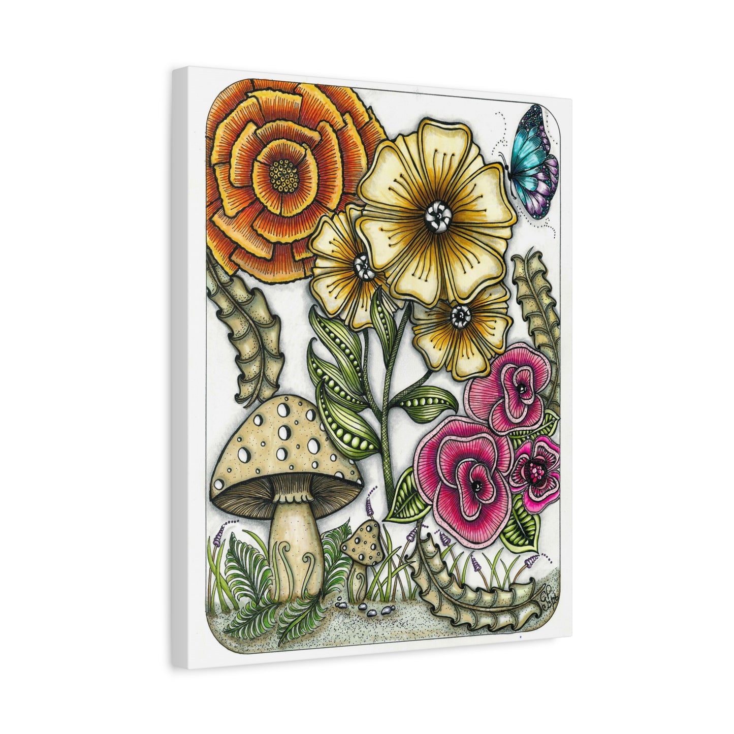 Wild Flowers Matte Canvas