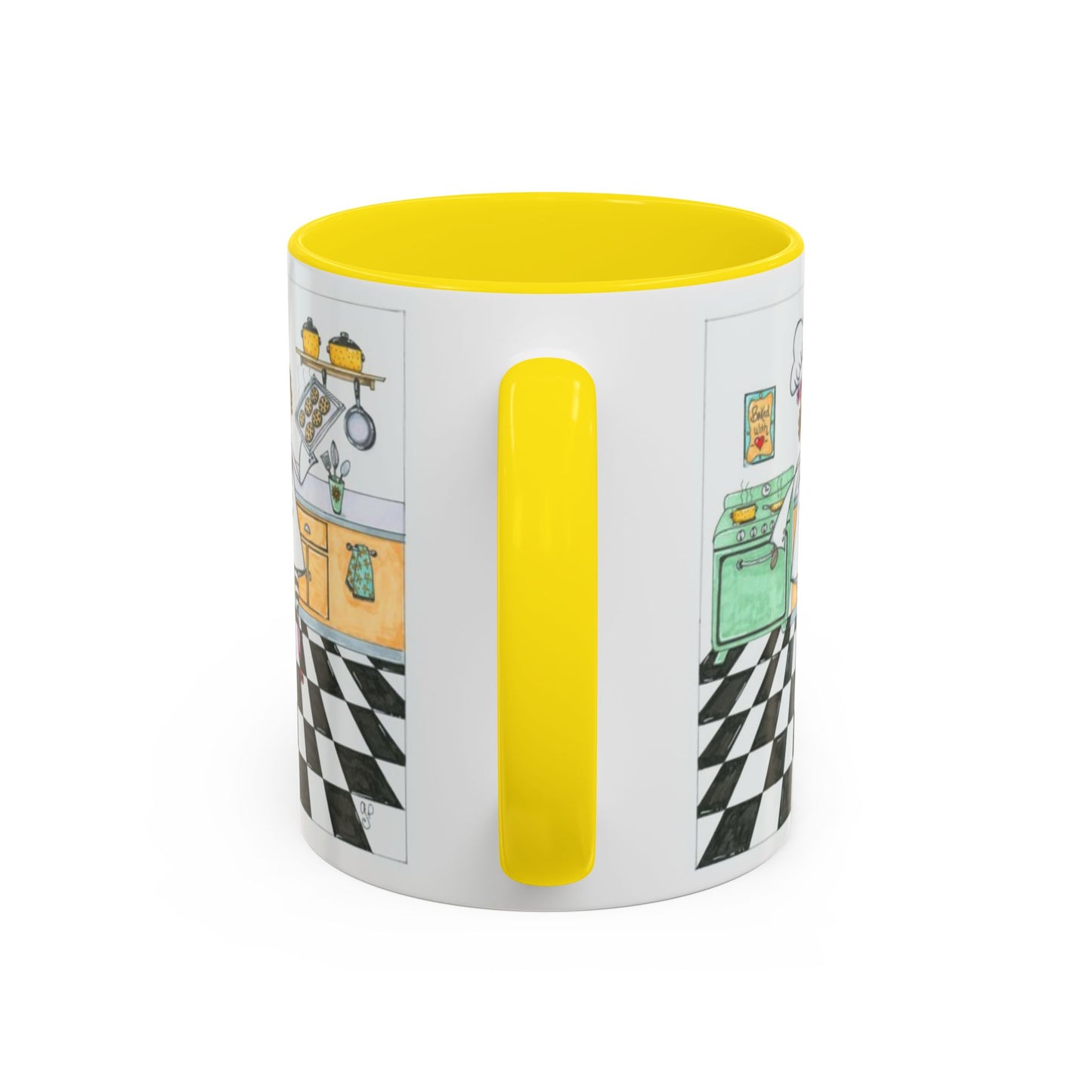 She Bakes! Accent Coffee Mug (11, 15oz)