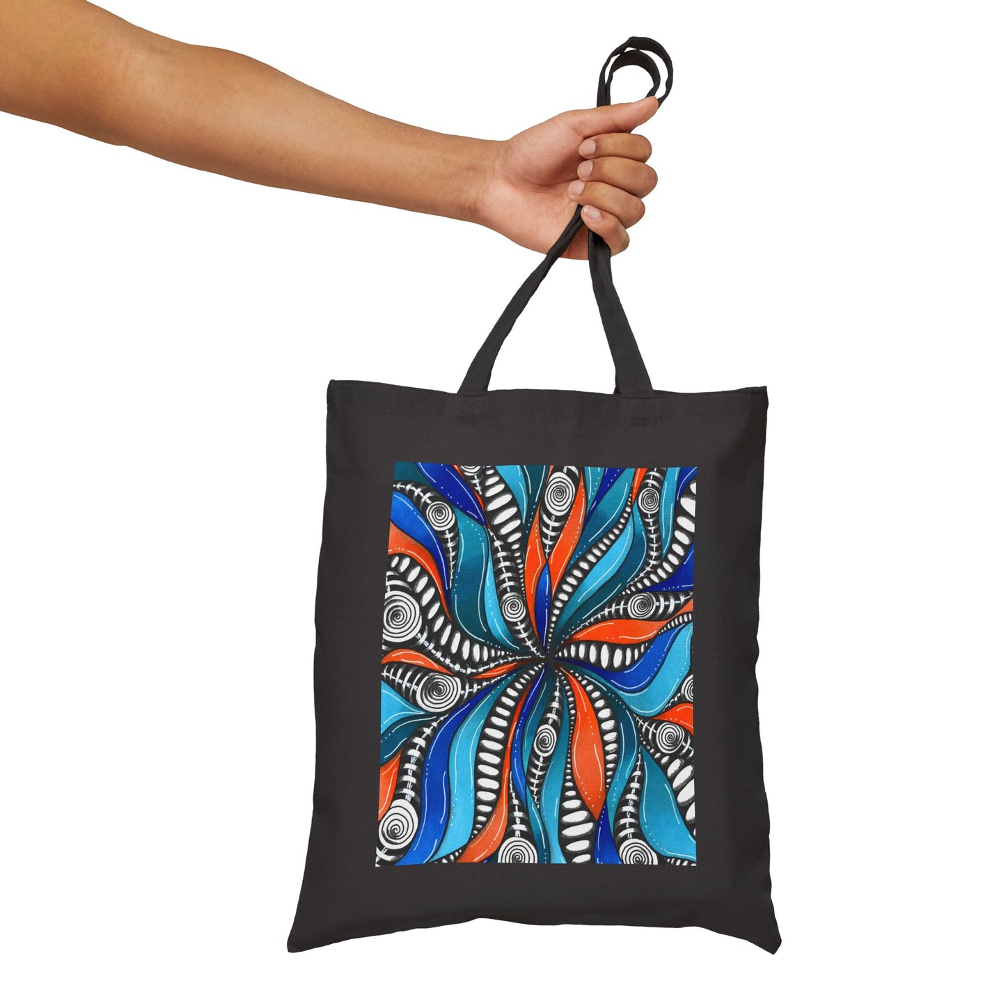 Wild Burst Cotton Canvas Tote Bag