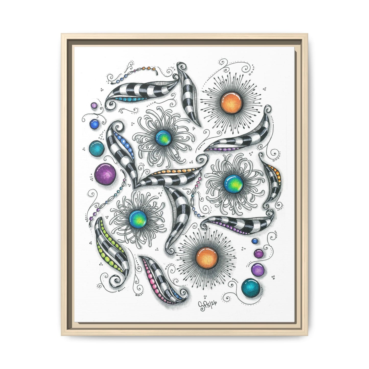 A Touch of Whimsy Matte Canvas, Framed (Multi-color)