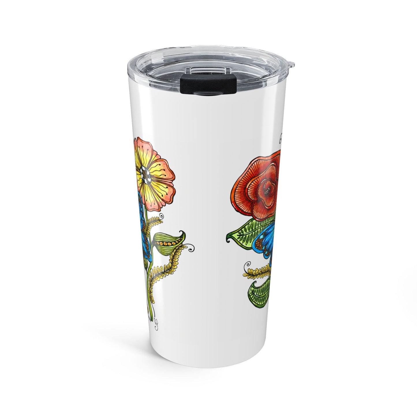 Blue Butterfly Tumbler 20oz