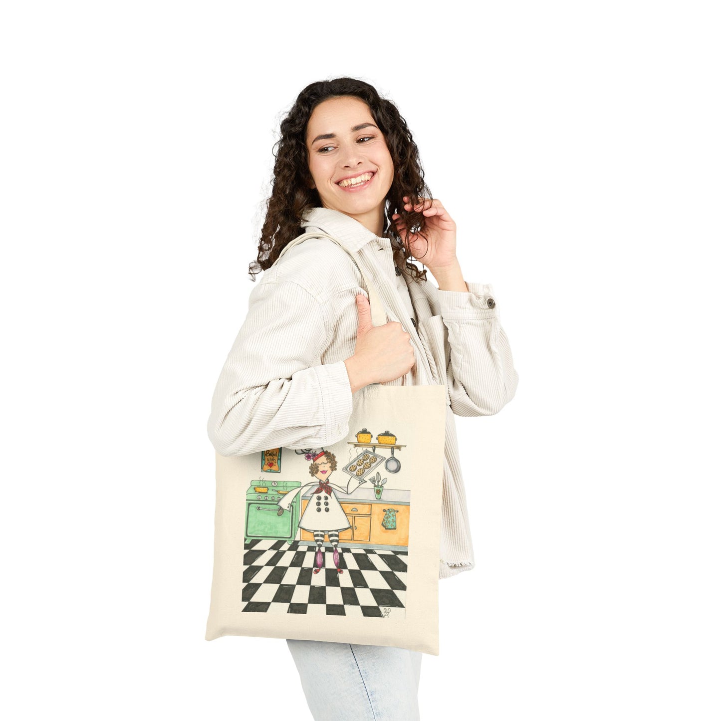 The Cookie Baker Cotton Canvas Tote Bag