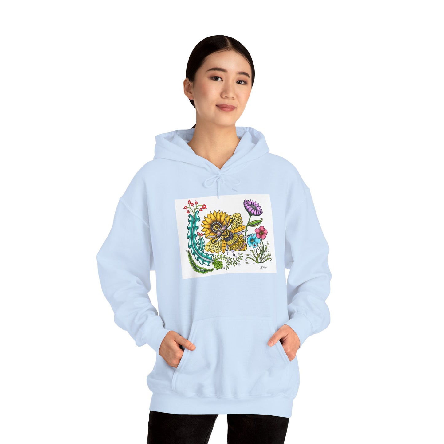 Boho Bumblebee Heavy Blend™ Hooded Sweatshirt
