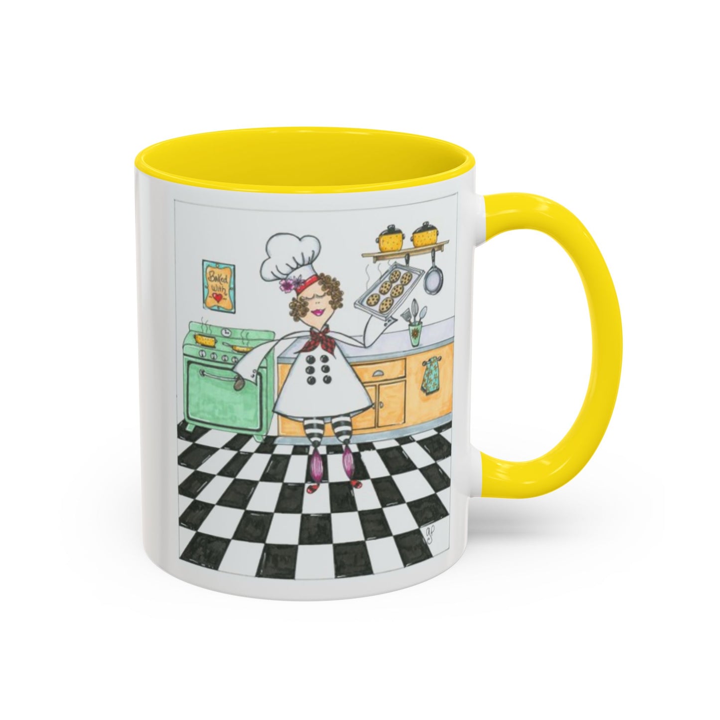 She Bakes! Accent Coffee Mug (11, 15oz)