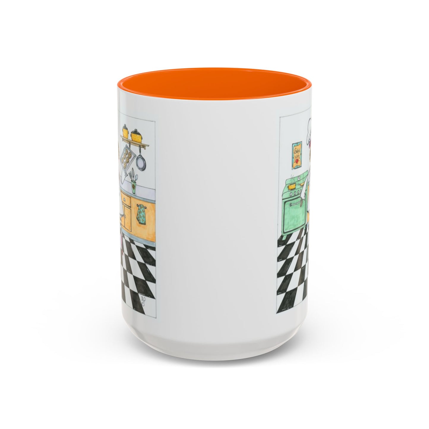 She Bakes! Accent Coffee Mug (11, 15oz)