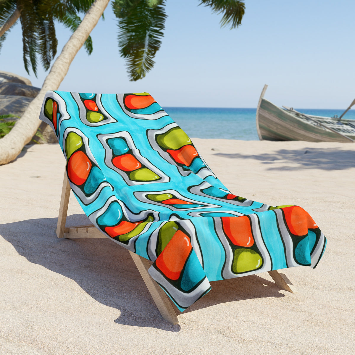 Funky Beans Beach Towel