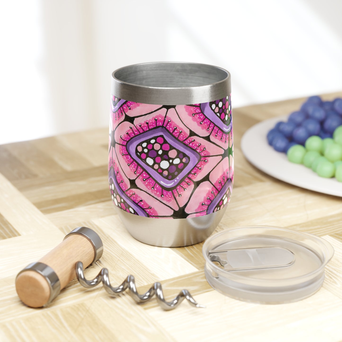 Punchy Pink Chill Wine Tumbler 12 oz.