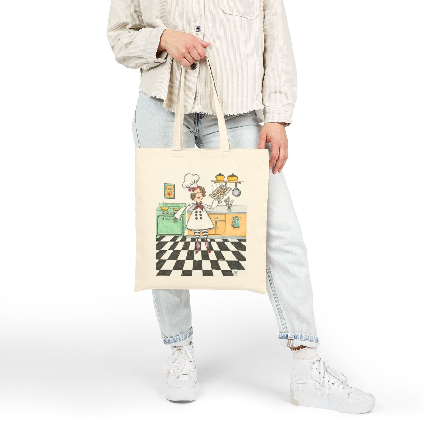 The Cookie Baker Cotton Canvas Tote Bag