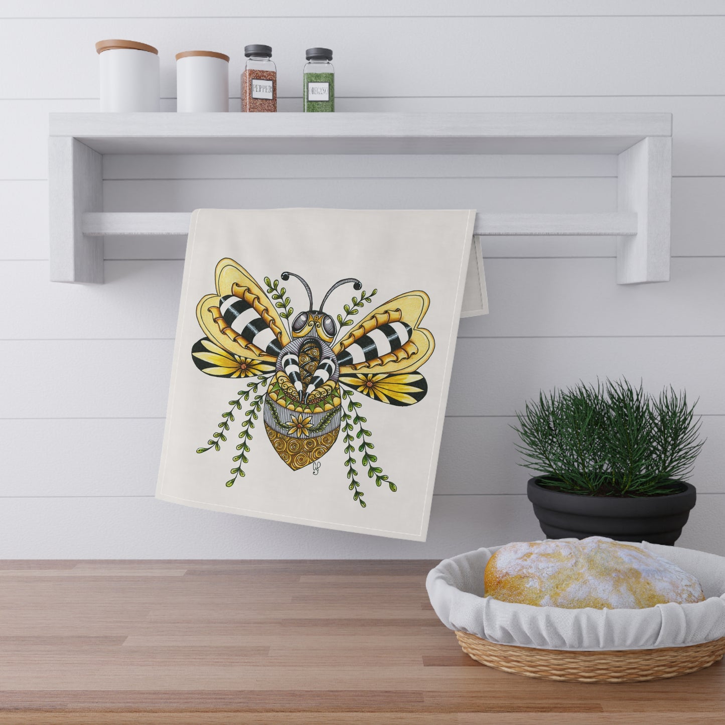 Queen Bee Tea Towel