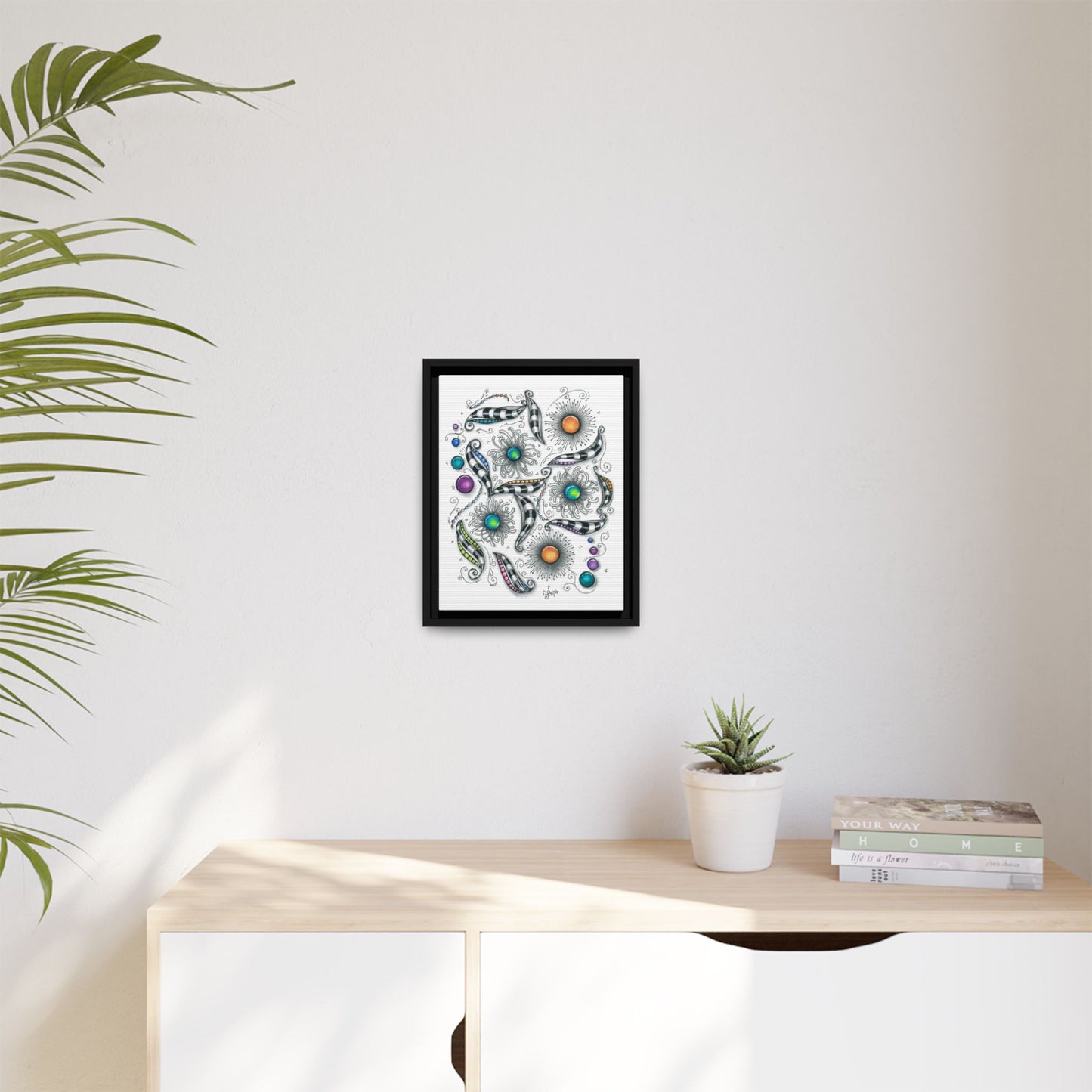 A Touch of Whimsy Matte Canvas, Framed (Multi-color)