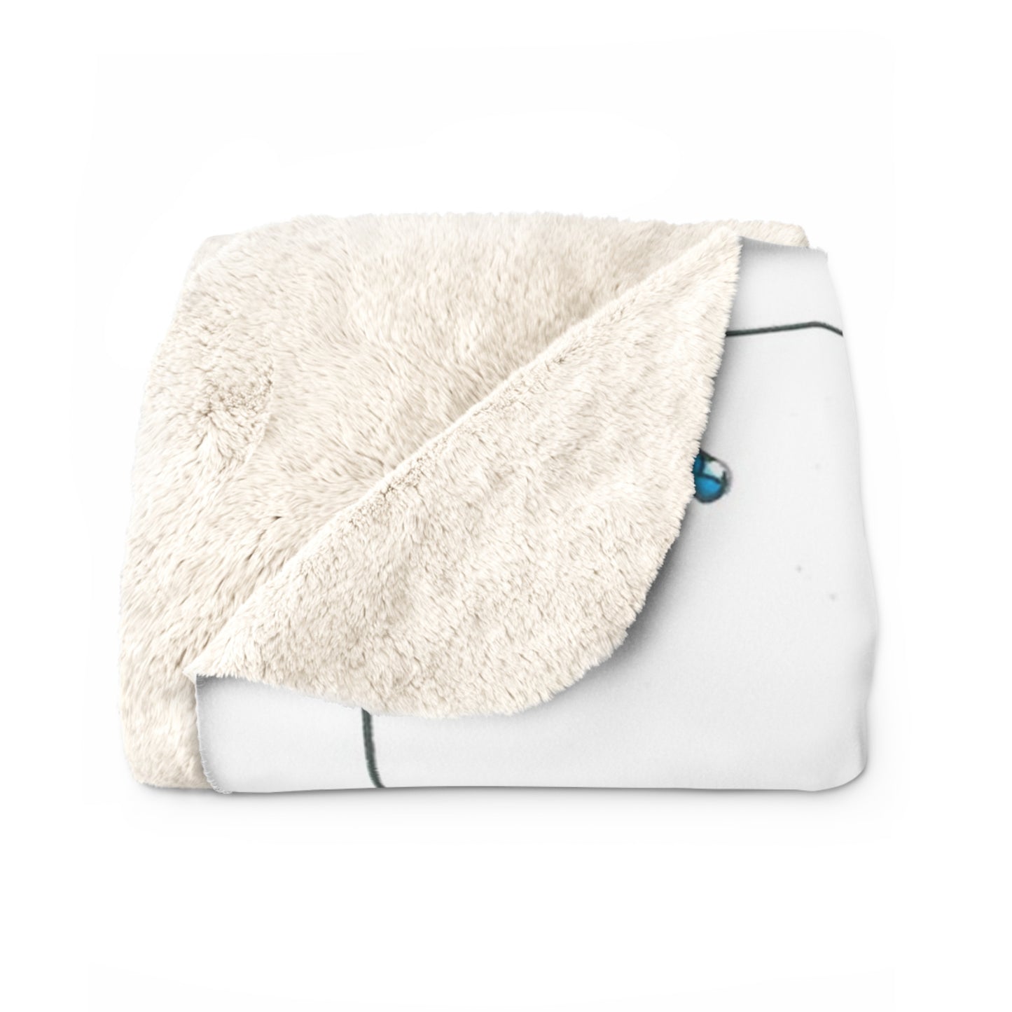 The Rain Cleansed Her Soul Sherpa Fleece Blanket