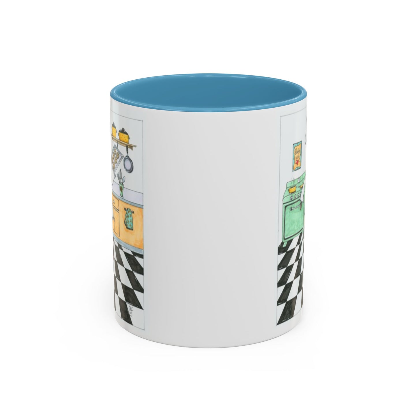 She Bakes! Accent Coffee Mug (11, 15oz)
