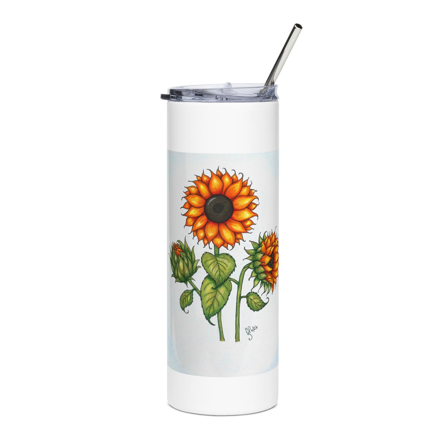 Sunflower Trio Stainless Steel Tumbler, 20oz